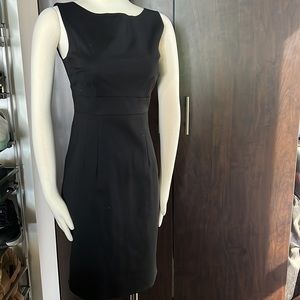 NWT Kate Spade black A-line dress with bow back